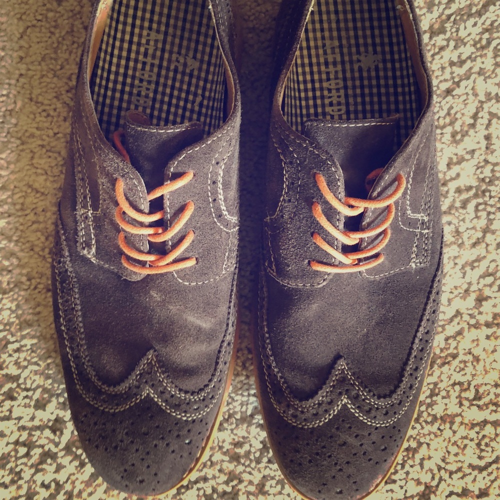 Stafford Canvas Oxfords Orange Sole